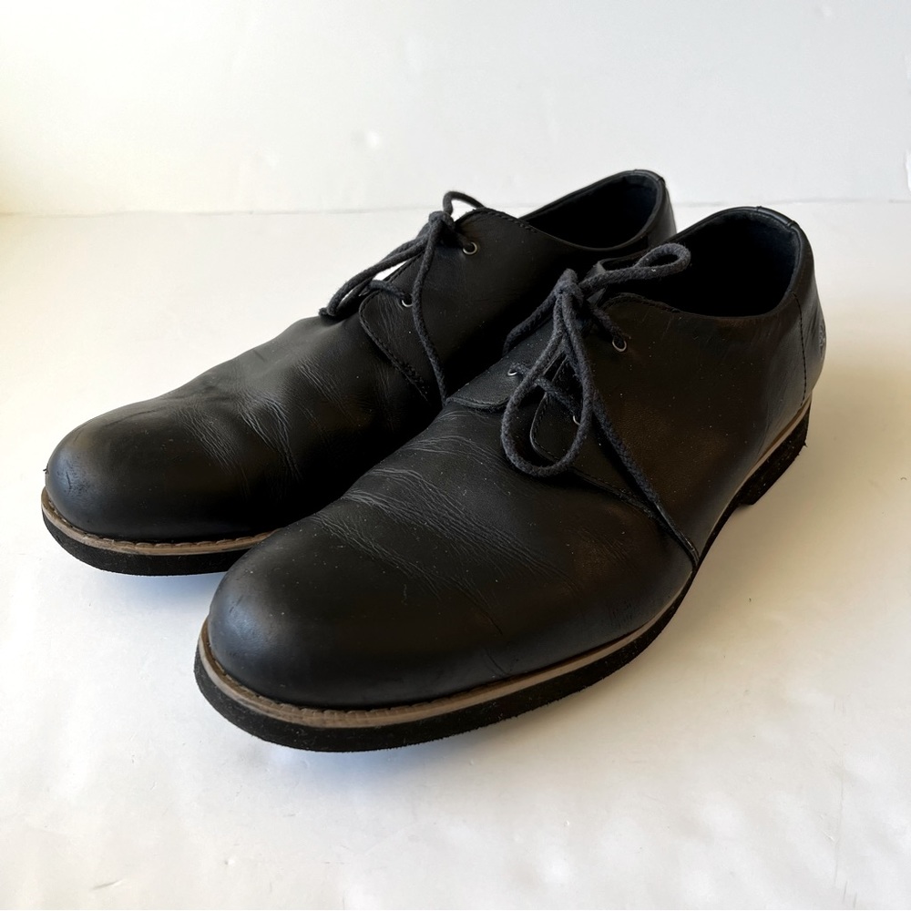 Timberland Black Leather Lightweight Oxford Shoes Size 12